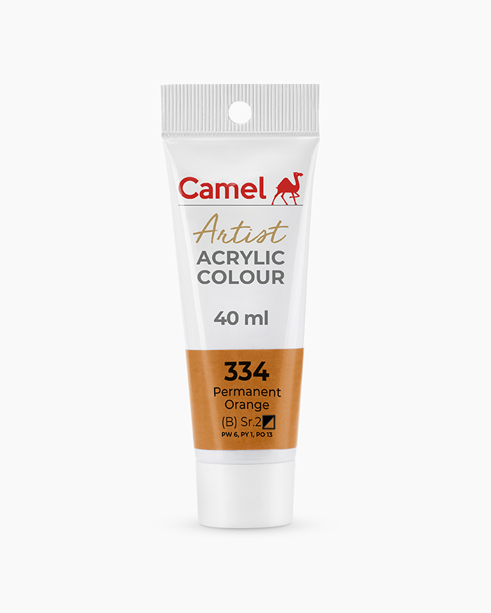 Camel Artist Acrylic Colours Permanent Orange